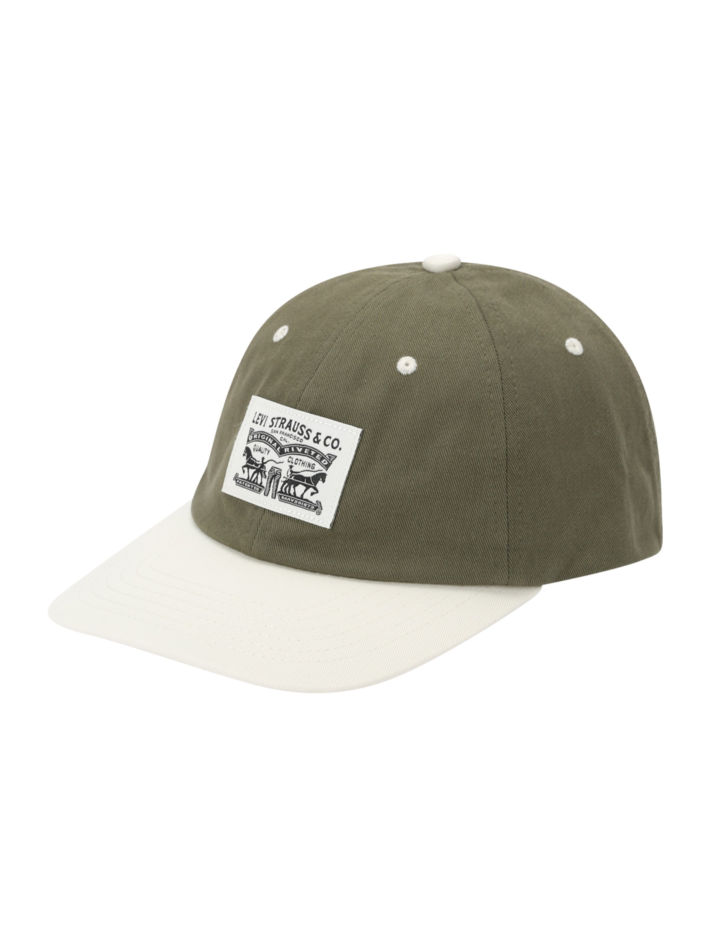 Cappello da baseball 'HERITAGE' di LEVI'S ® in verde: frontale