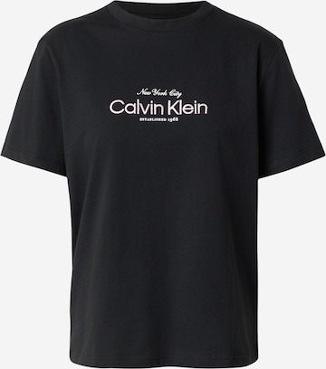Tricou 'CLASSIC NYC' de la Calvin Klein Jeans pe negru: față