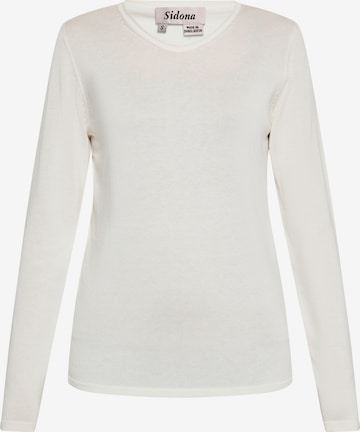 Pull-over Sidona en blanc : devant