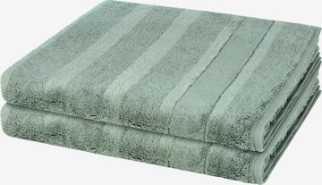 Cawö Towel 'Noblesse' in Green: front