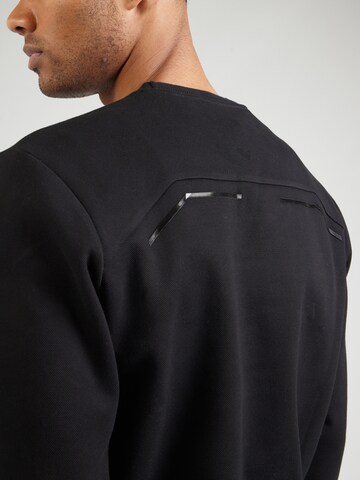 BOSSSweater majica 'Salbo Mirror' - crna boja