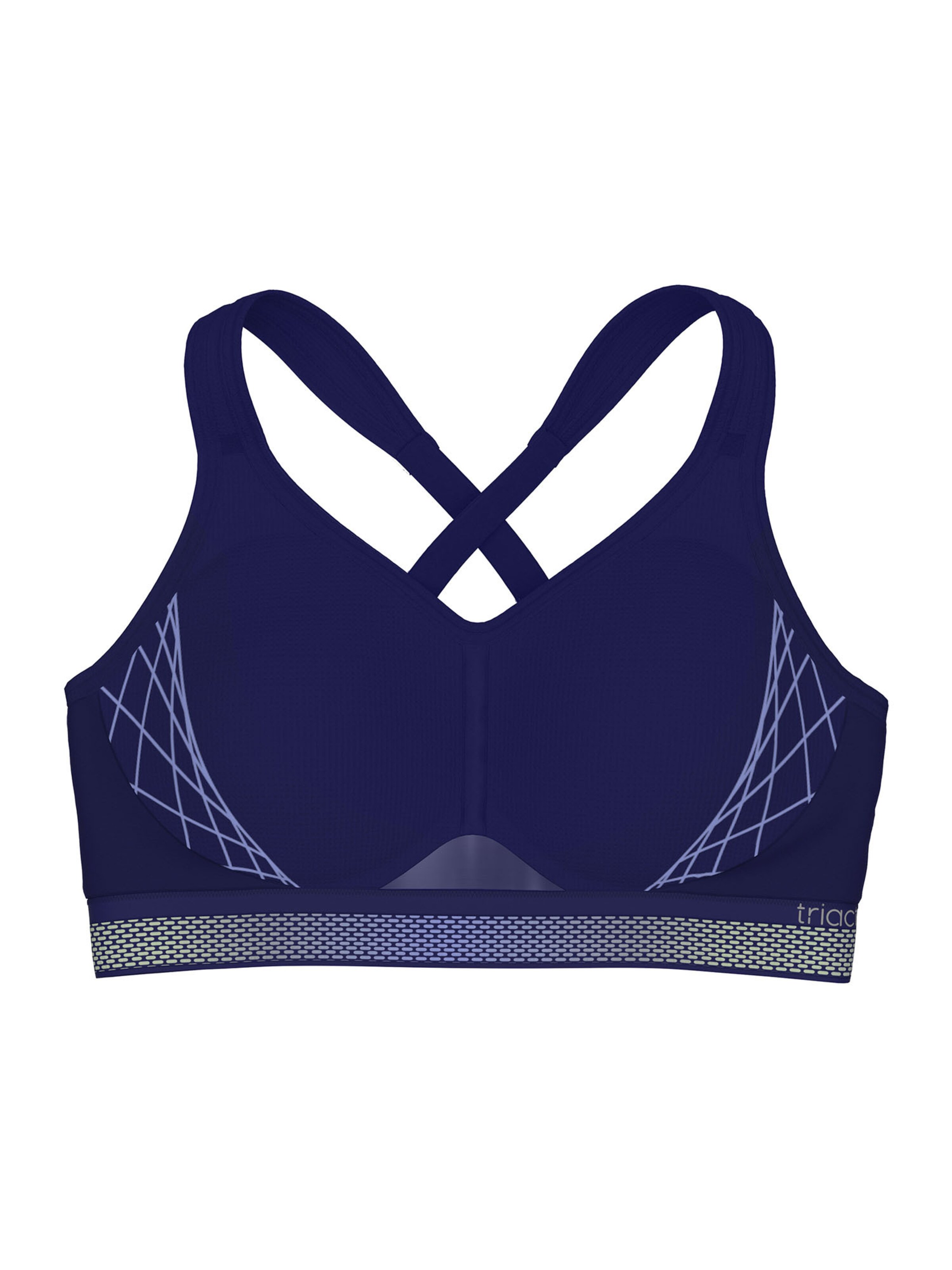 TRIUMPH Bustier Sport bh ' Triaction Cardio Flow ' in Blauw