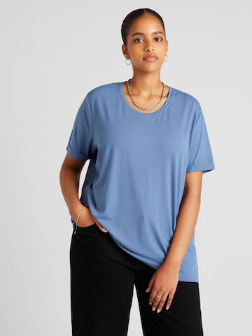 ONLY Carmakoma T-Shirt 'MOSTER' in Blau: predná strana