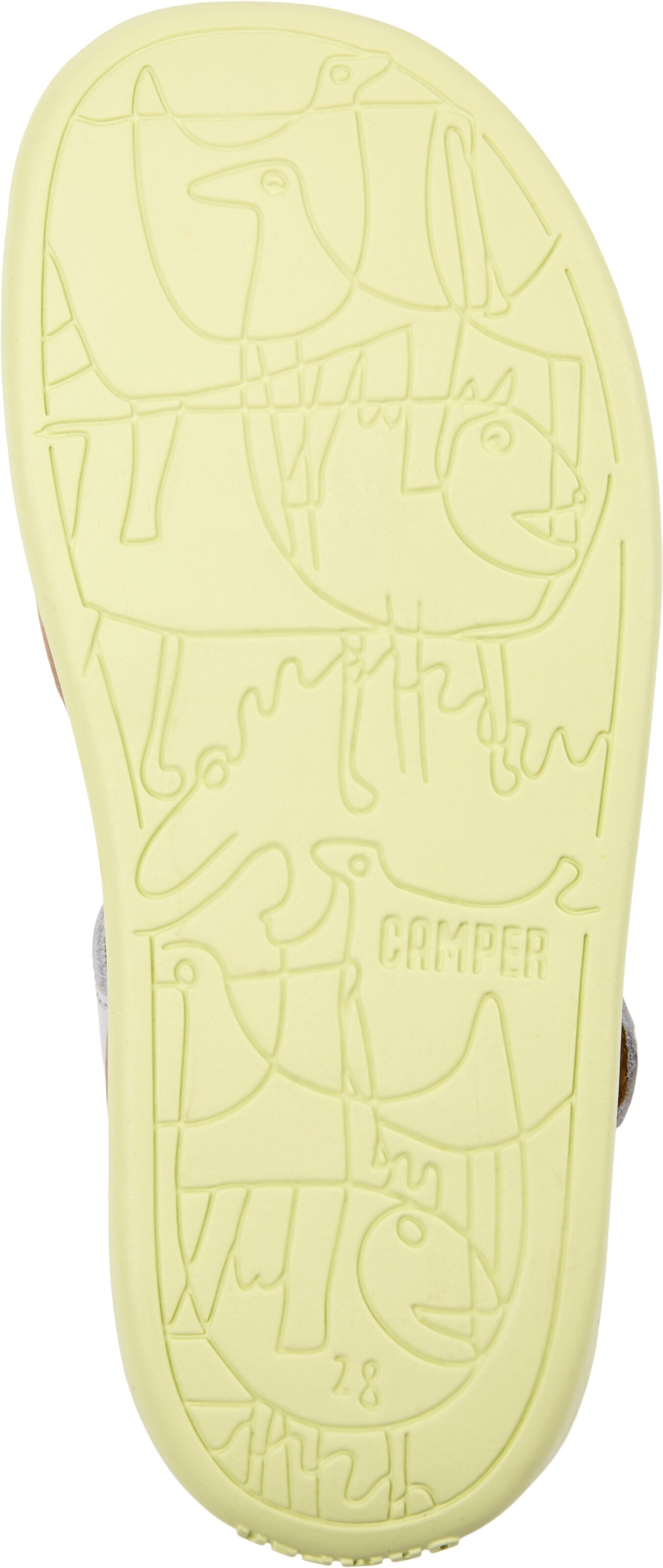 CAMPER Sandale 'Bicho' in Silber