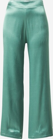 Designers Society Wide leg Broek 'CIERZO' in Groen: voorkant