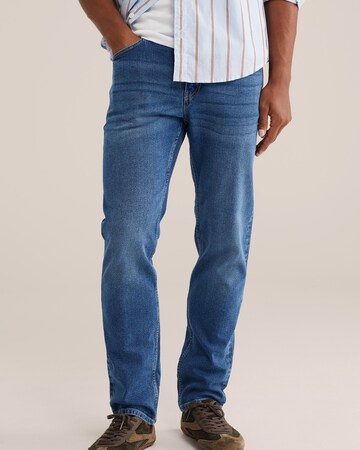WE Fashion Slimfit Jeans in Blau: Vorderseite