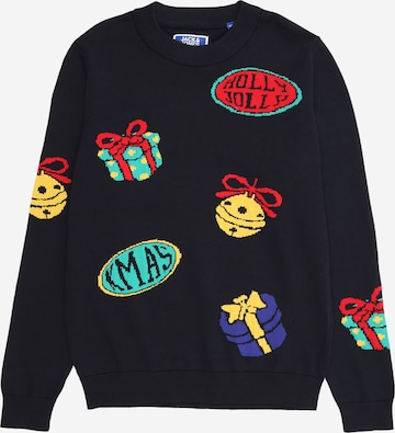 mėlyna Jack & Jones Junior Megztinis 'JORHOLIDAY': priekis