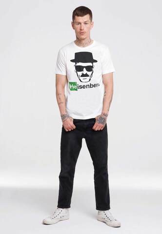 LOGOSHIRT Shirt 'Heisenberg' in Wit