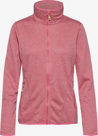 MCKINLEY Athletic Fleece Jacket 'Roto II' in Red: front