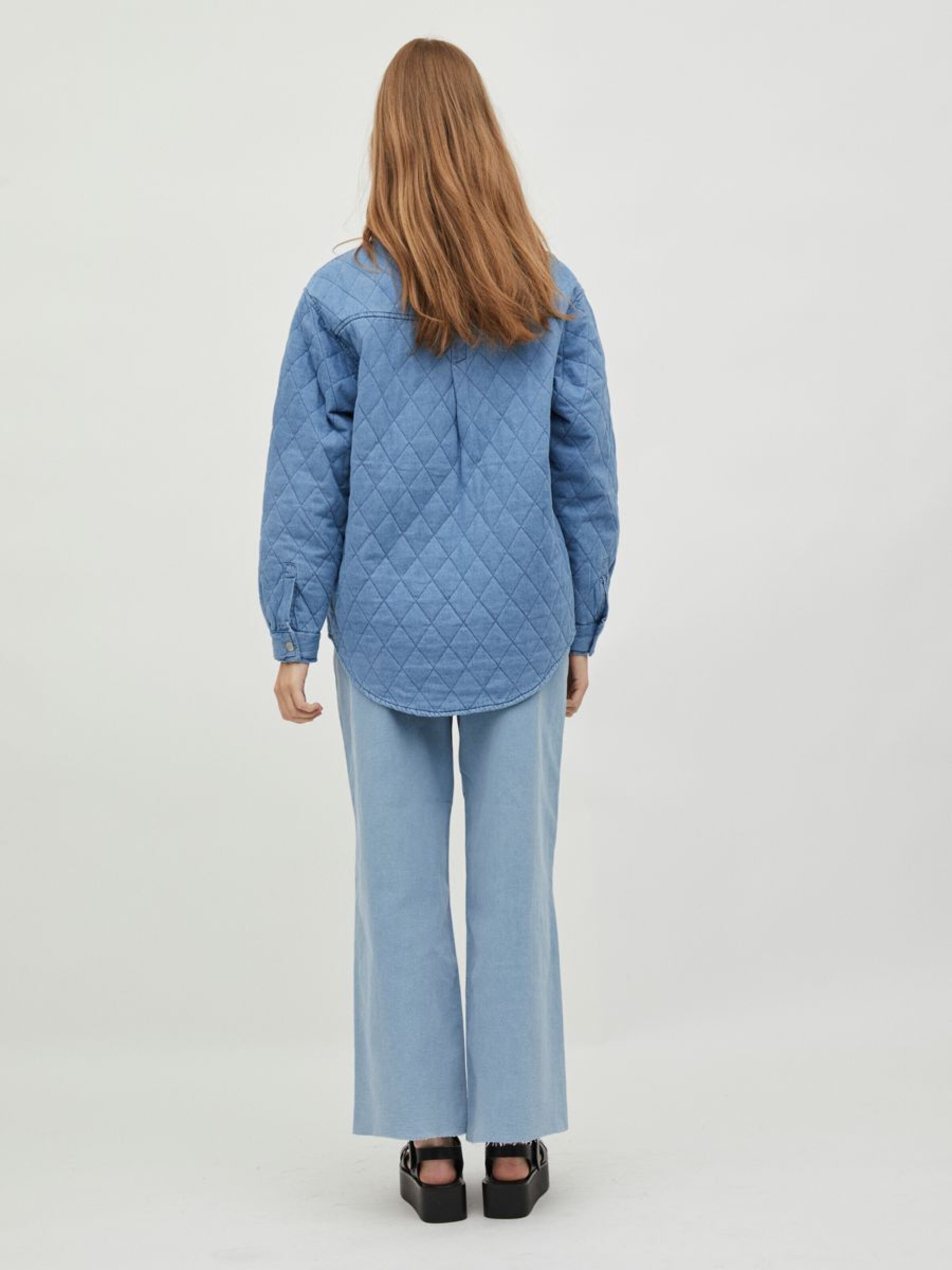 Frauen Jacken VILA Übergangsjacke in Blau - DW59425 Frauen Jacken VILA Übergangsjacke in Blau - DW59425