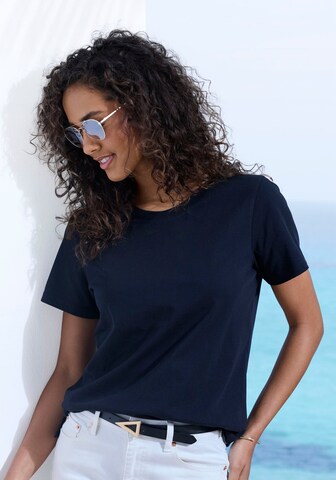 BEACH TIME T-Shirt in Schwarz: Vorderseite