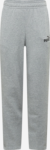 regular Pantaloni sportivi 'Essentials' di PUMA in grigio: frontale