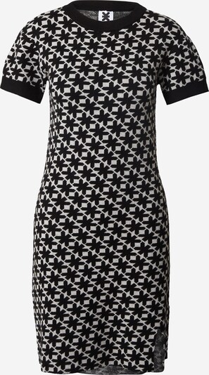 Karo Kauer Stickad klänning i ljusgrå / svart, Produktvy