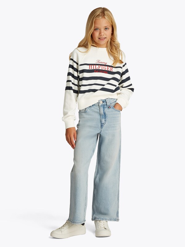 Tommy Hilfiger Kids Unisex Sweater In Brown