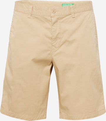 UNITED COLORS OF BENETTON Loose fit Chino Pants in Beige: front