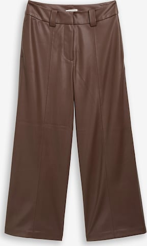 Pantalon TOM TAILOR en marron : devant