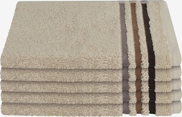 SCHIESSER Handdoek 'Skyline Color' in Beige: voorkant