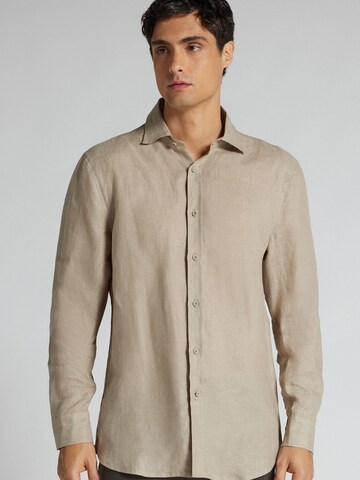 IUMAN Intimissimi Regular Fit Hemd in Beige