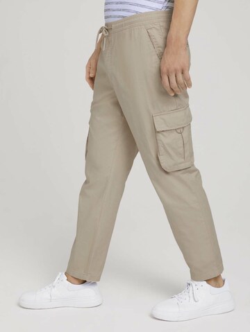 TOM TAILOR DENIM Regular Cargohose in Beige