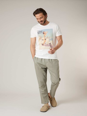 T-Shirt 'Lorenzo' Deeluxe en blanc