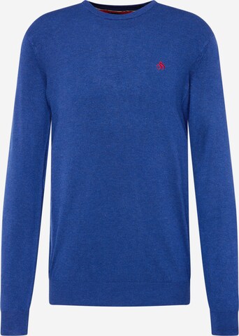 SCOTCH & SODA Trui 'Essentials' in Blauw: voorkant