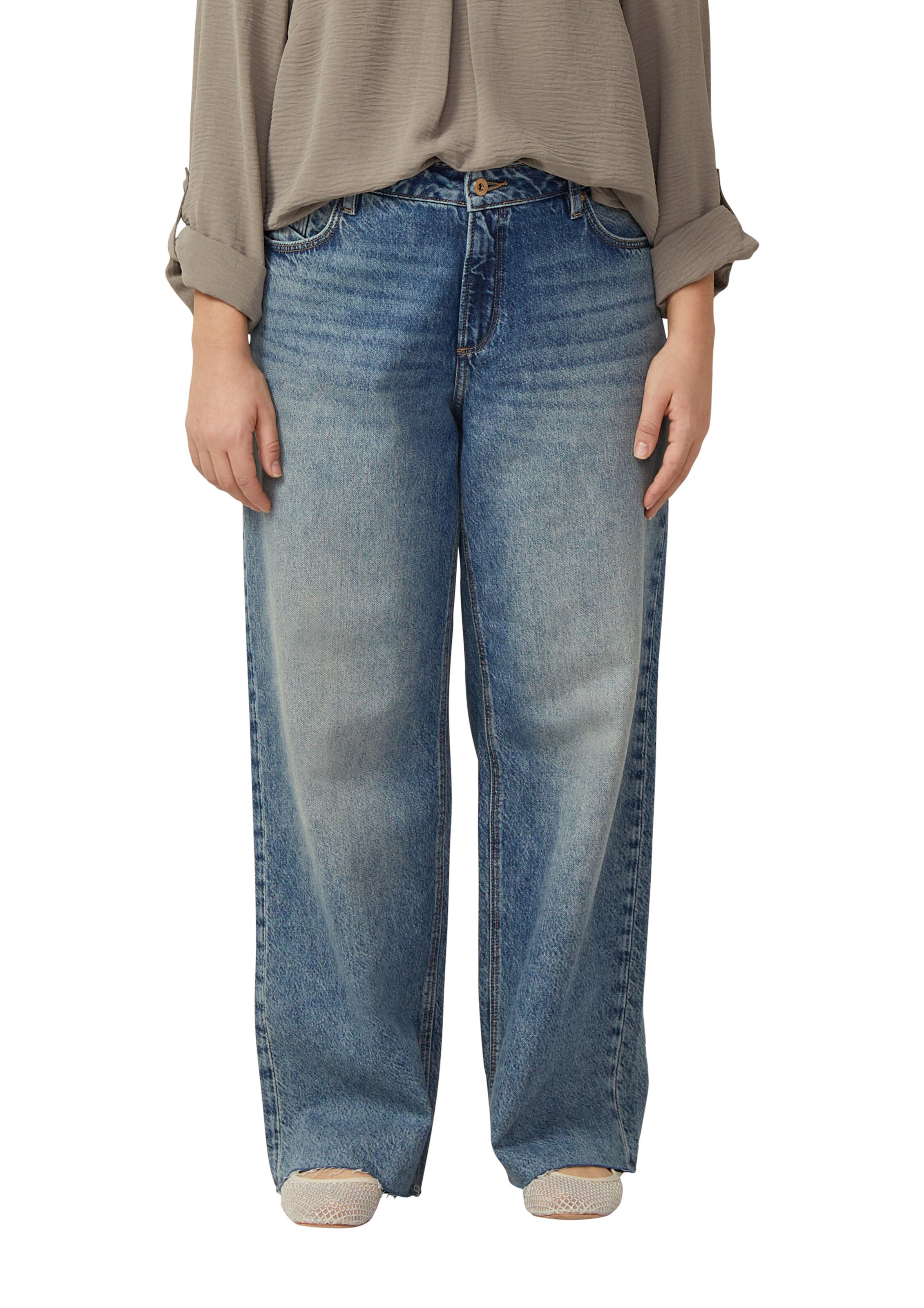 Wide Leg Jean QS en bleu