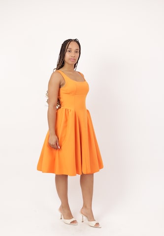 Elara Cocktailjurk in Oranje