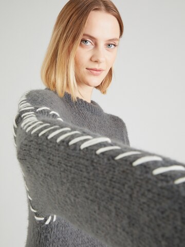 VILA Knit dress 'Choca New' in Grey