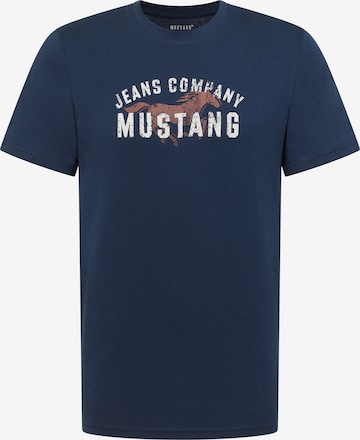 MUSTANG T-Shirt 'Austin' in Blau: Vorderseite
