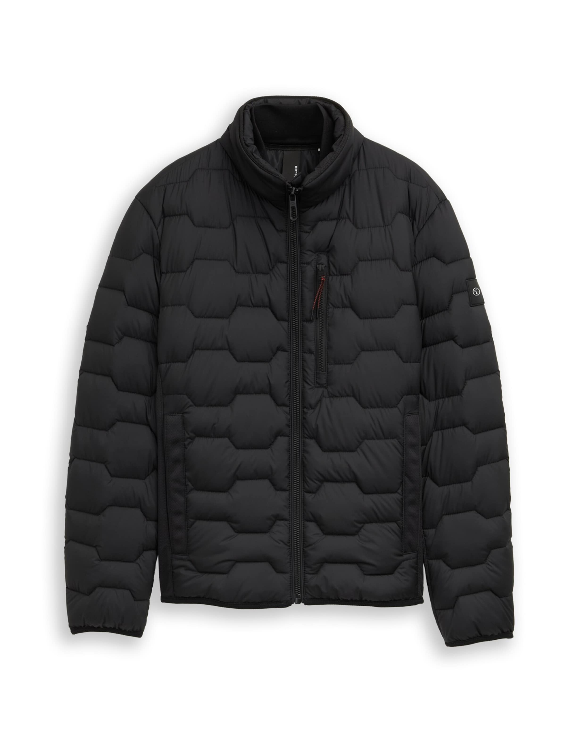 TOM TAILOR Between-Season Jacket in Black: front