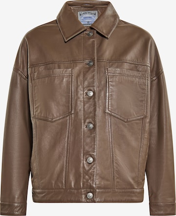 Veste mi-saison DreiMaster Vintage en marron : devant