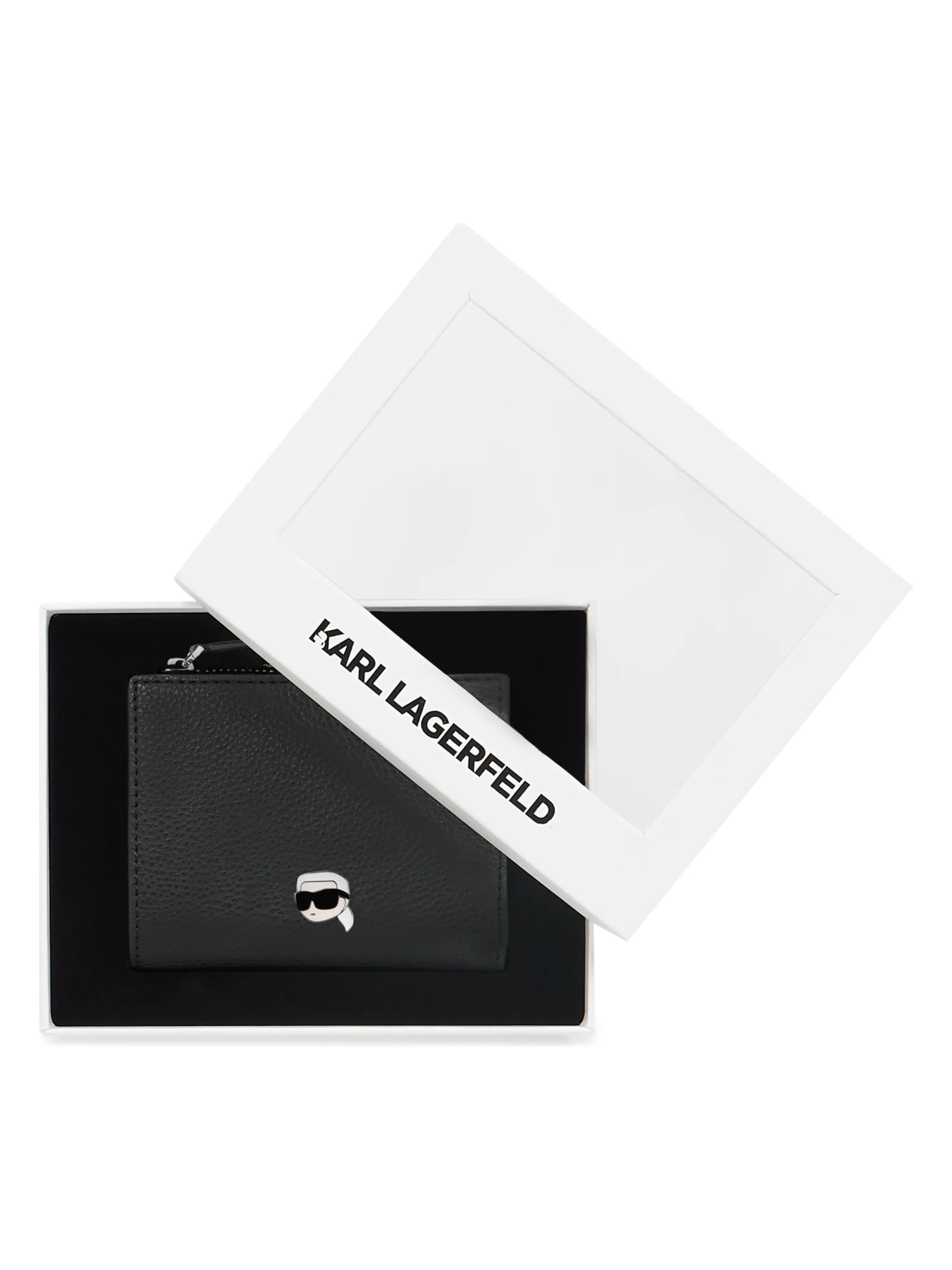 Karl Lagerfeld Peněženka 'Ikon Pebble' – černá