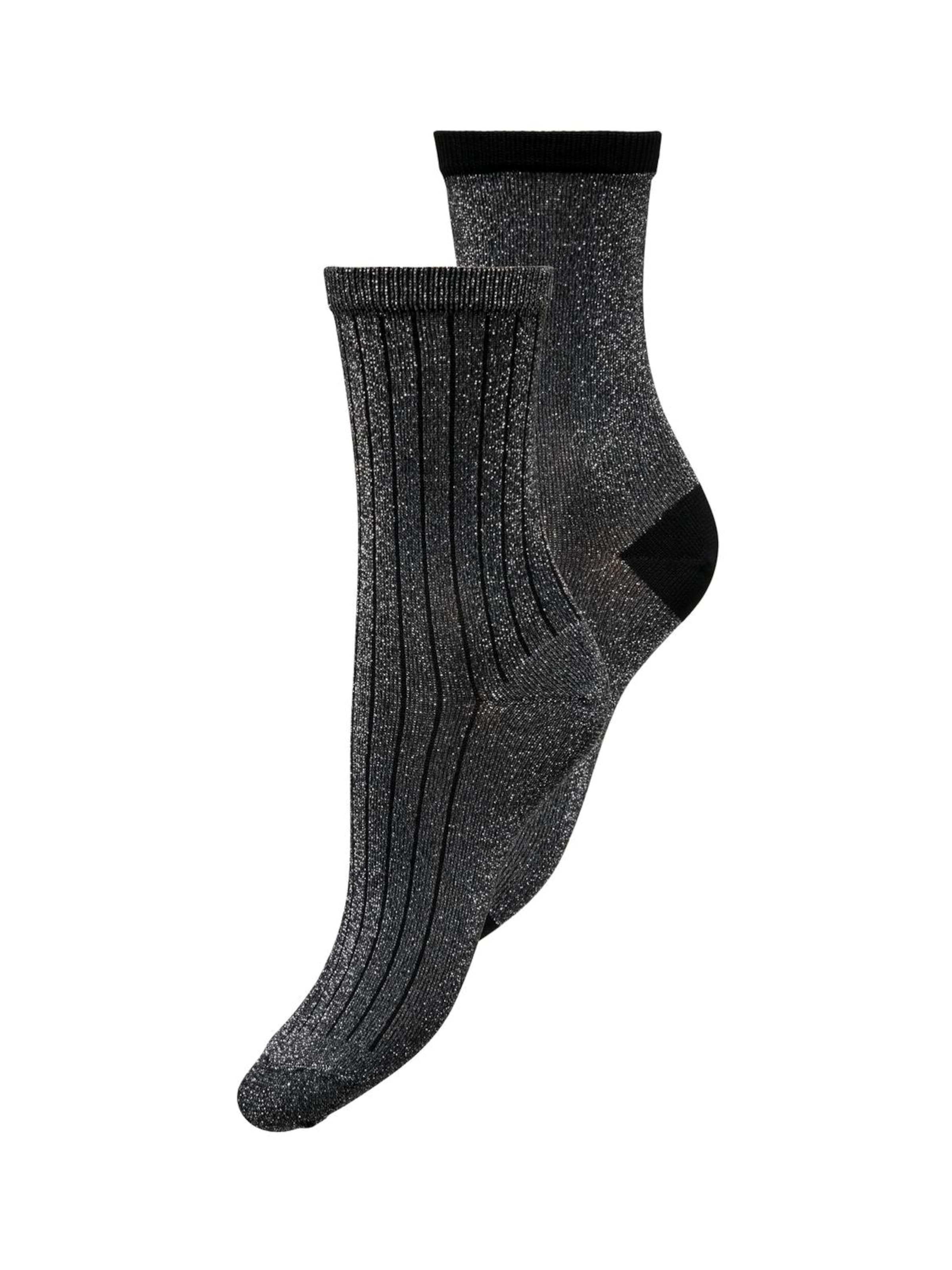 Chaussettes 'ONLELENA' ONLY en noir : devant
