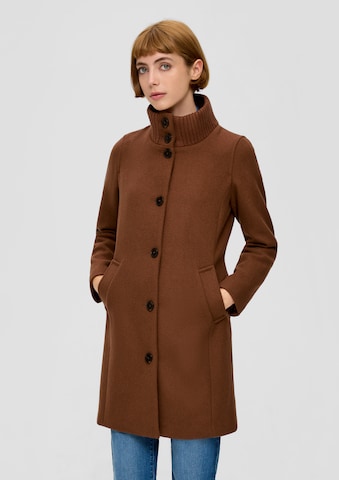 s.Oliver Between-Seasons Coat in Brown: front