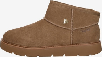 SKECHERS Enkellaarsje 'Keep Street - Cozy Mini' in Bruin: voorkant