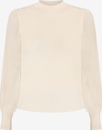 Pull-over zero en blanc : devant