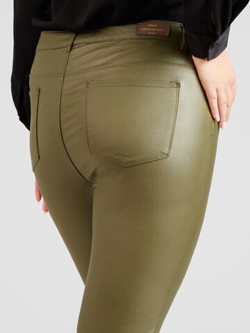 ONLY Carmakoma Skinny Jeans 'ANNE' in Green