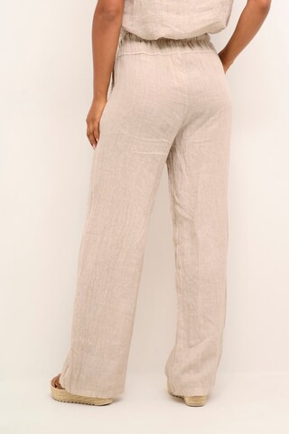 Cream Wide leg Broek 'Bellis' in Beige