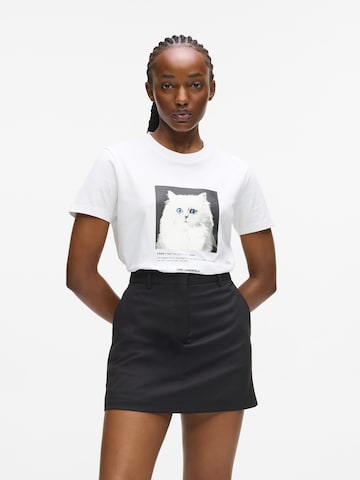 Karl Lagerfeld Shirts 'PORTRAIT' i hvid: forside