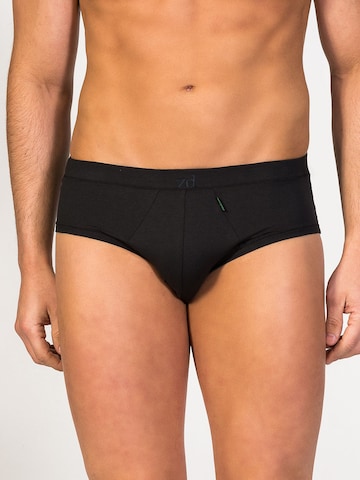Slip 'Mercurio Soya Brief' zd ZERO DEFECTS en noir : devant