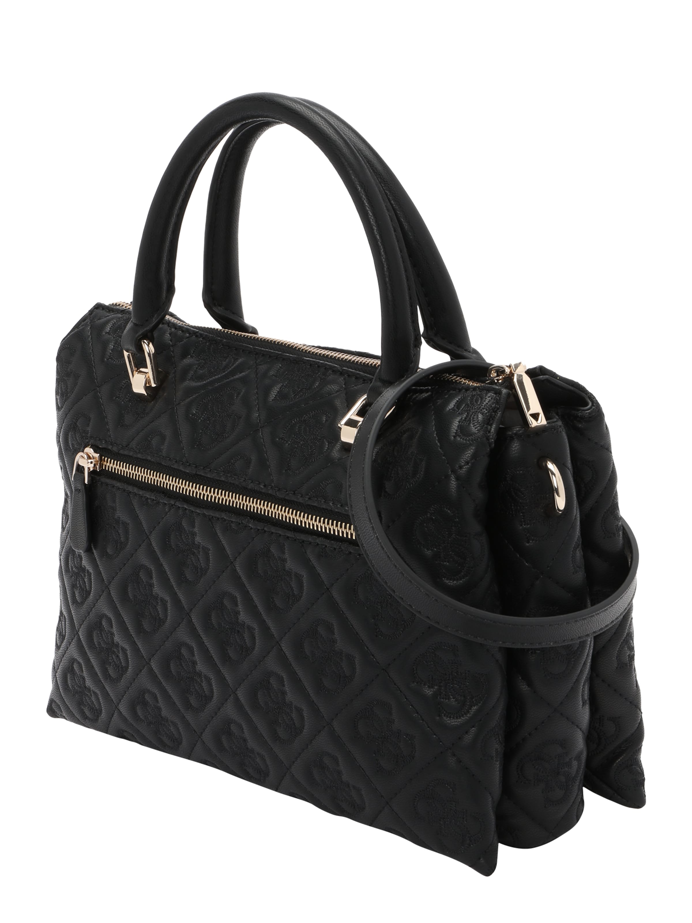GUESS Сумки 'ADELASIA MULTI COMP SATCHEL' в Черный