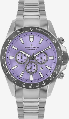 Jacques Lemans Analog Watch in Silver: front