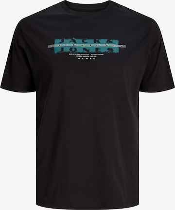 JACK & JONES - Camiseta en negro: frente