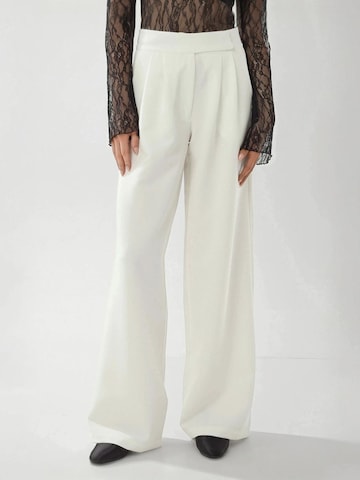 Hiccup Wide Leg Hose in Weiß: Vorderseite