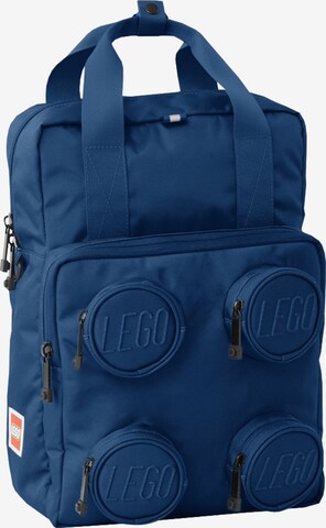 LEGO Rucksack 'Brick' in Blau: Vorderseite