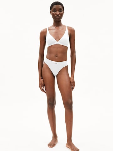 ARMEDANGELS Bralette Bra 'OSILAARI RIB' in White