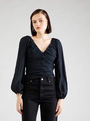 Abercrombie & Fitch Bluse 'CHASE' in Schwarz: predná strana