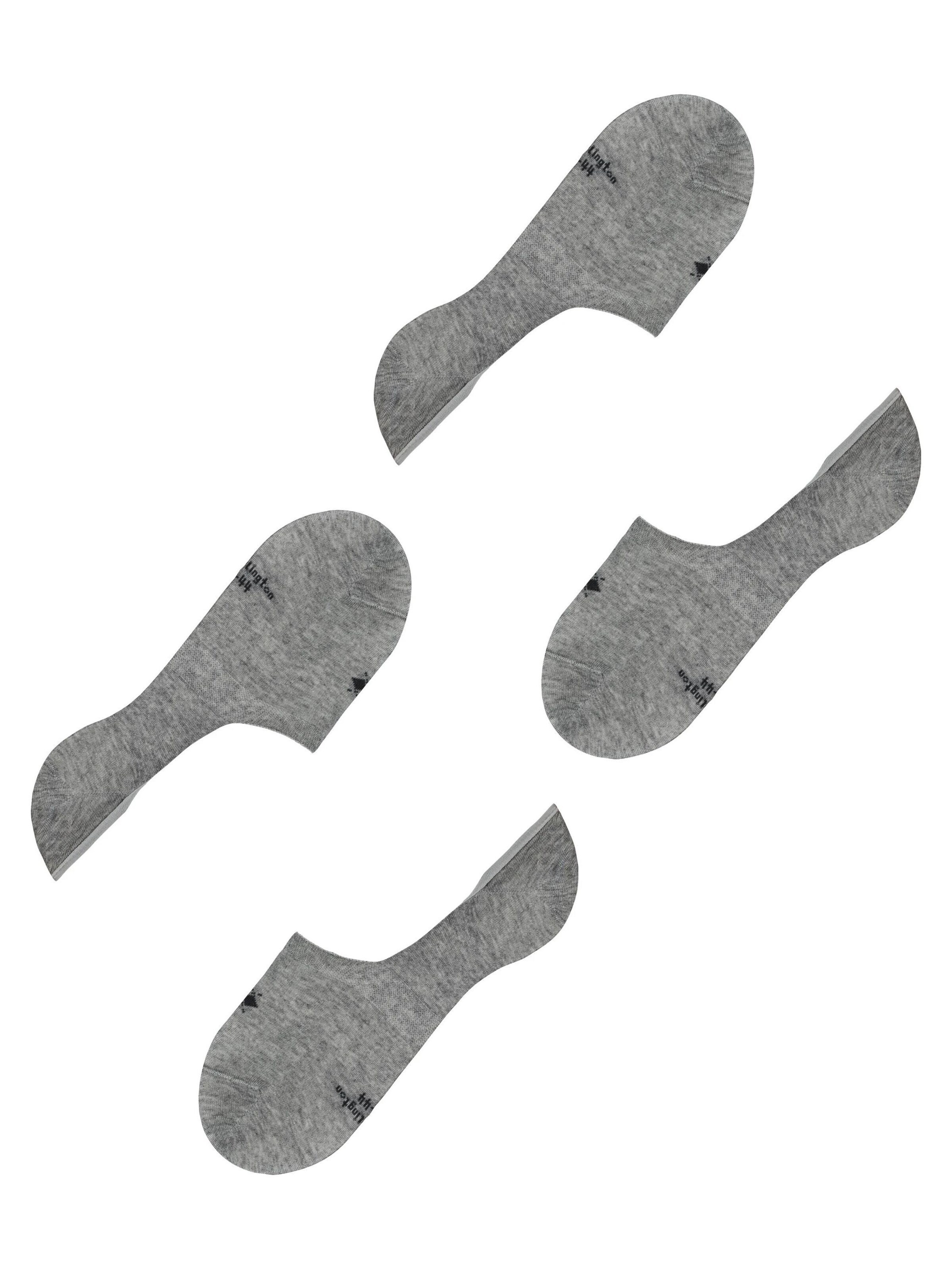BURLINGTON Ankle Socks 'Everyday 2-Pack' in Grey