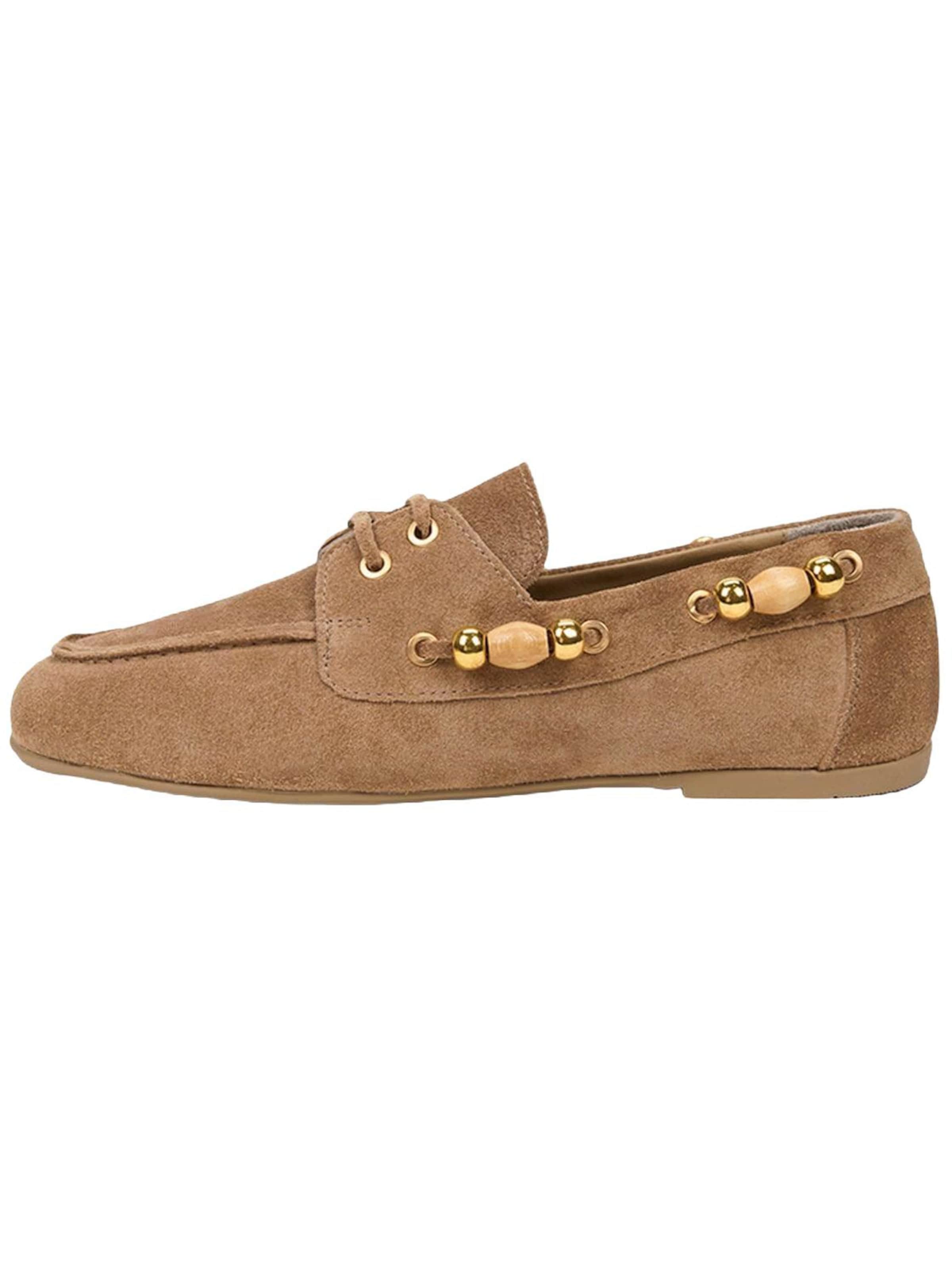 Mocassin 'Schnürschuhe' Desa en beige