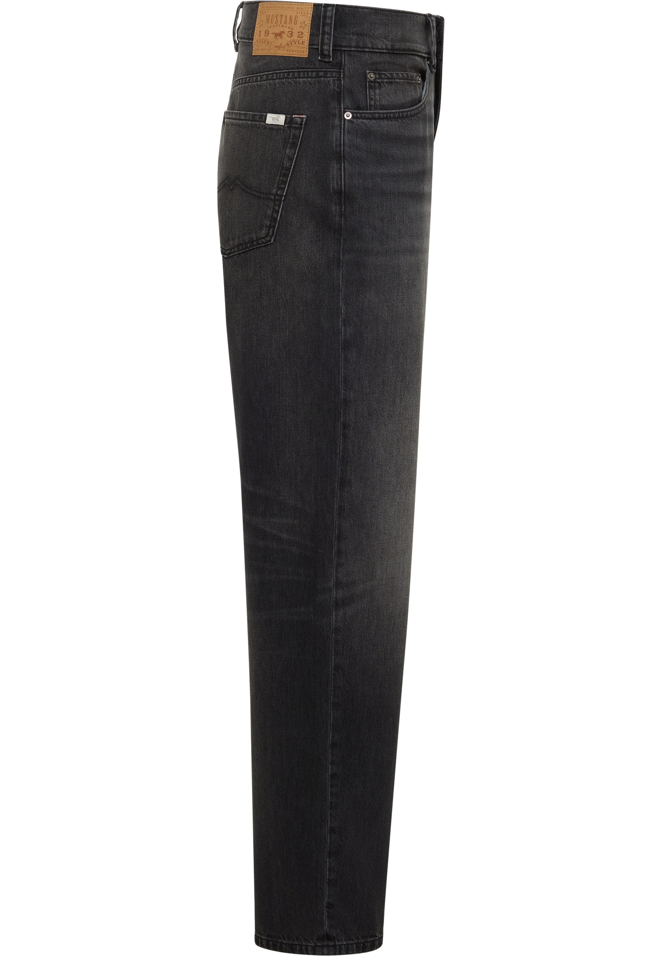 MUSTANG Loosefit Jeans in Schwarz